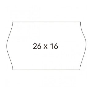 Paquete de 6 rollos etiquetas blancas medida 23x16