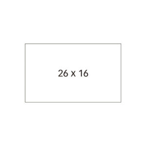 Paquete de 6 rollos etiquetas blancas medida 23x16 cuadradas
